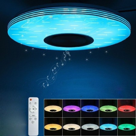 Flush Mount Ceiling Light Decorative Lamp Remote APP Control Bluetooth Music Speaker Lamp Flush Mount Ceiling Light Decorative Lamp Remote APP Control Bluetooth Music Speaker Lamp