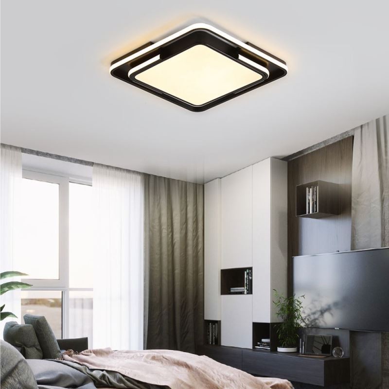 Modern Simple Flush Mount Ceiling Light Square Acrylic Light Fixture