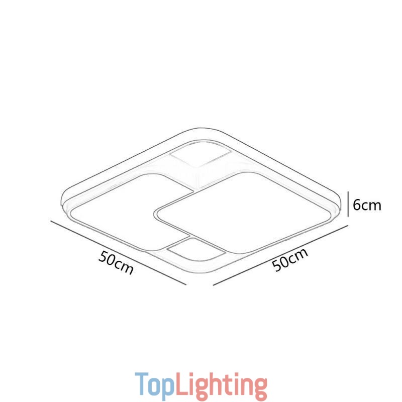 Modern Geometric Flush Mount Ceiling Light Acrylic Decoration Light