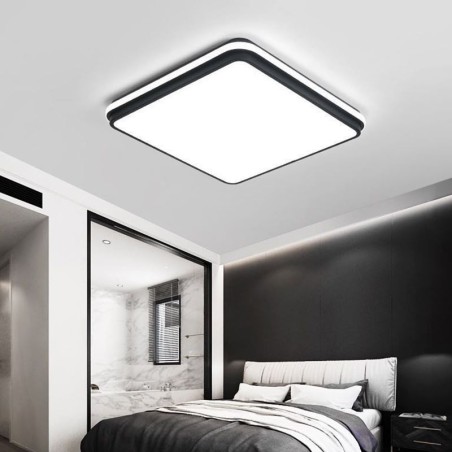 Minimalist Square Flush Mount Ceiling Light Fixture Modern Acrylic Lighting Minimalist Square Flush Mount Ceiling Light Fixture Modern Acrylic Lighting