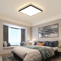 Minimalist Square Flush Mount Ceiling Light Fixture Modern Acrylic Lighting