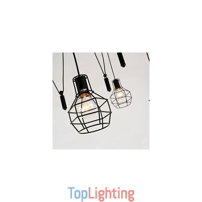 Dining Sitting Chandelier American Country Lamps And Lanterns Lift Tiny Cages Droplight