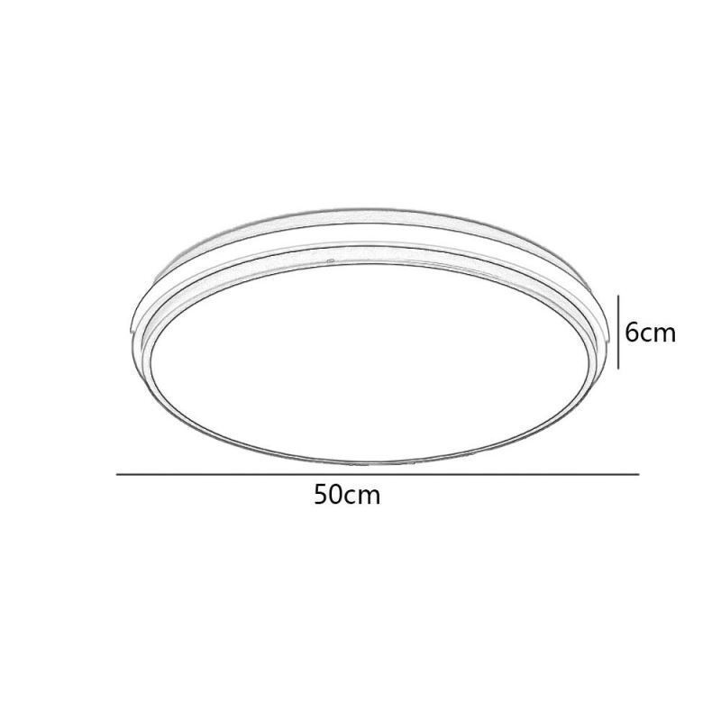 Minimalist Circular Flush Mount Ceiling Light Fixture Modern Acrylic Lighting