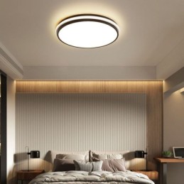 Minimalist Circular Flush Mount Ceiling Light Fixture Modern Acrylic Lighting