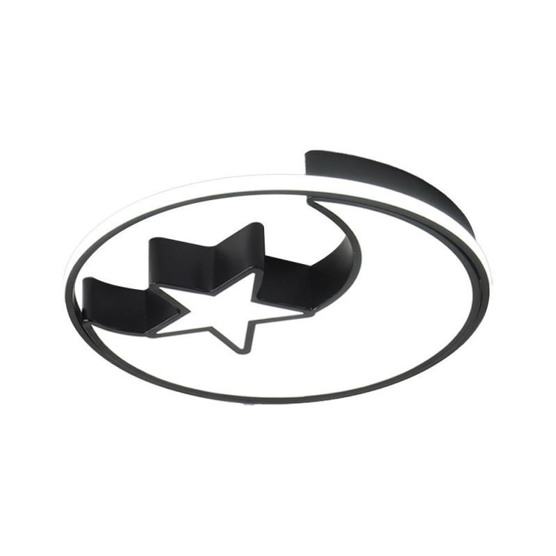 Moon & Star Flush Mount Ceiling Light