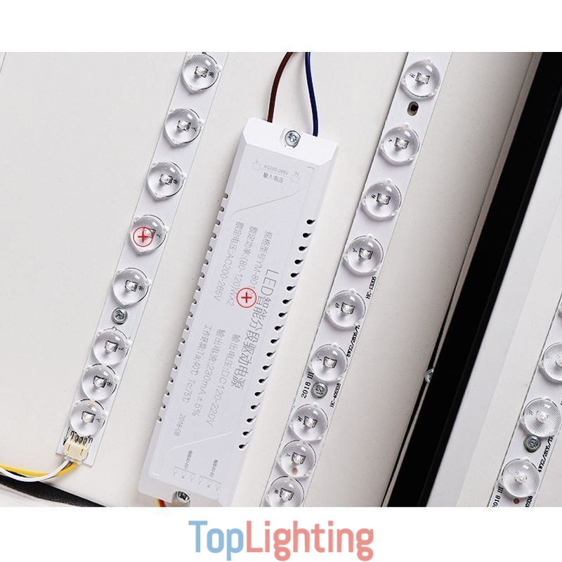 Modern Flush Mount Ceiling Light Acrylic Square Black and White Light Fixture