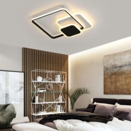 Square Frames Flush Mount Decorative Ceiling Light