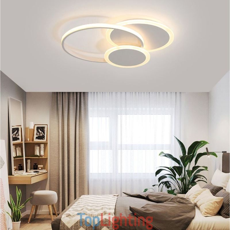 Round Flush Mount Light Fixture Modern Acrylic Ceiling Light