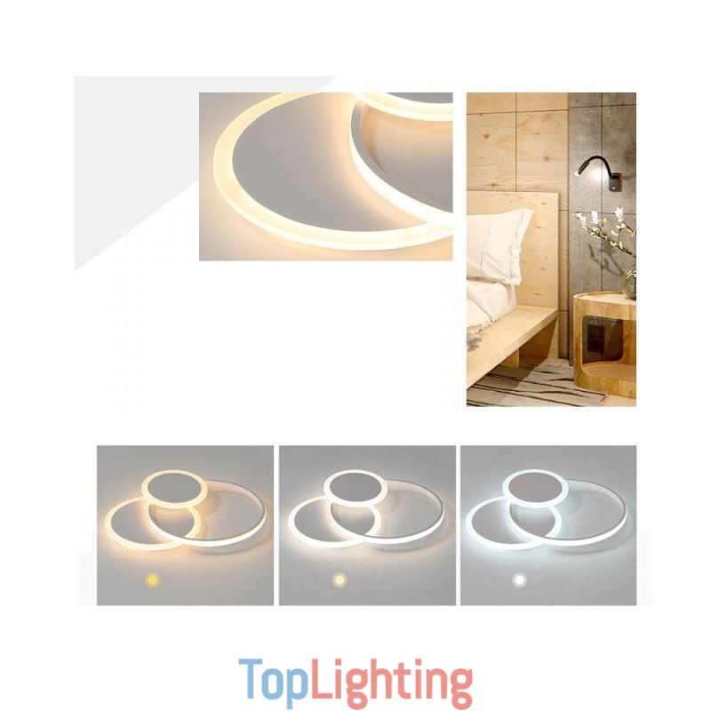 Round Flush Mount Light Fixture Modern Acrylic Ceiling Light