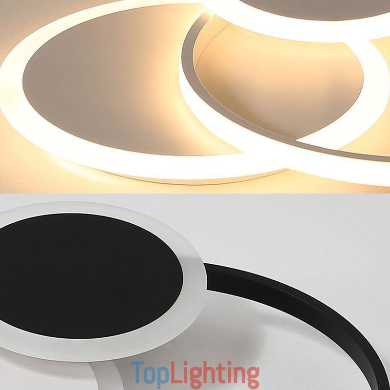 Round Flush Mount Light Fixture Modern Acrylic Ceiling Light
