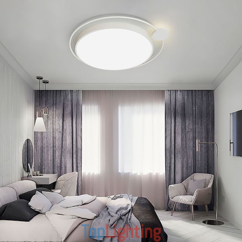 Simple Style Round Flush Mount Light Fixture Acrylic Ceiling Light