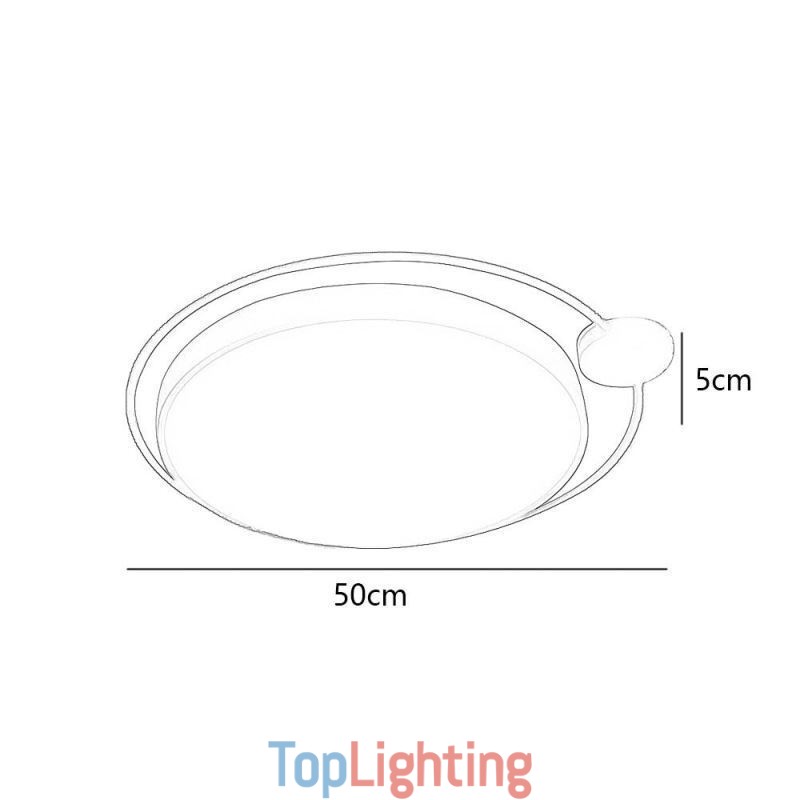 Simple Style Round Flush Mount Light Fixture Acrylic Ceiling Light
