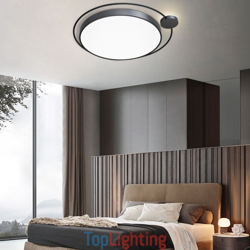 Simple Style Round Flush Mount Light Fixture Acrylic Ceiling Light