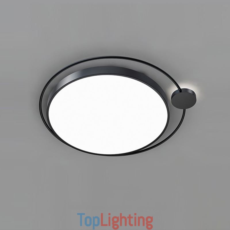 Simple Style Round Flush Mount Light Fixture Acrylic Ceiling Light