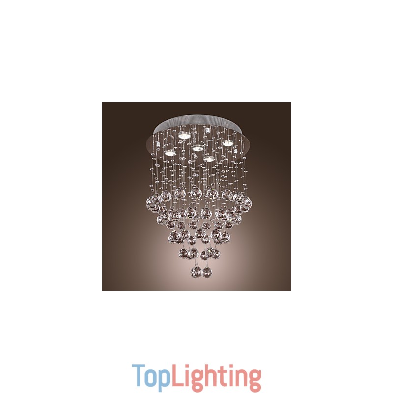 Crystal Chandelier with 5 lightsoque Design (K9 Crystal)
