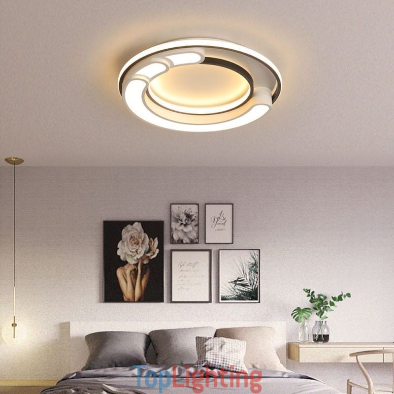 Circular Flush Mount Light Fixture Acrylic Ceiling Light