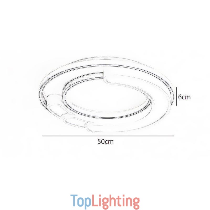 Circular Flush Mount Light Fixture Acrylic Ceiling Light