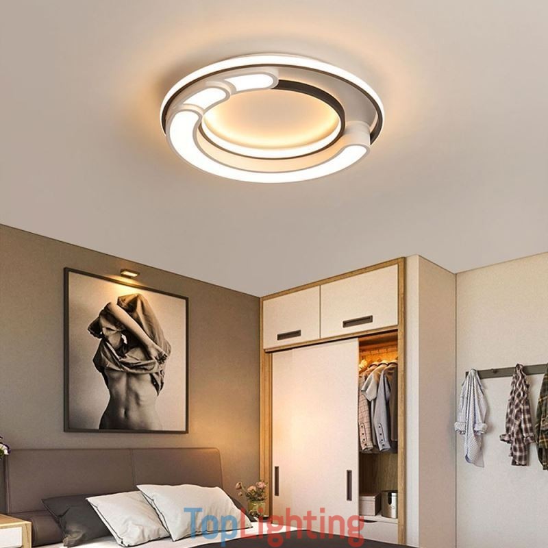 Circular Flush Mount Light Fixture Acrylic Ceiling Light