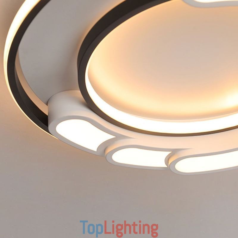 Circular Flush Mount Light Fixture Acrylic Ceiling Light