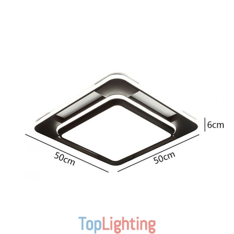 Modern Minimalist Flush Mount Lighting Square Ceiling Light