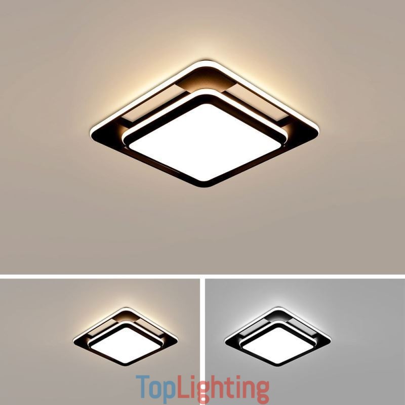 Modern Minimalist Flush Mount Lighting Square Ceiling Light