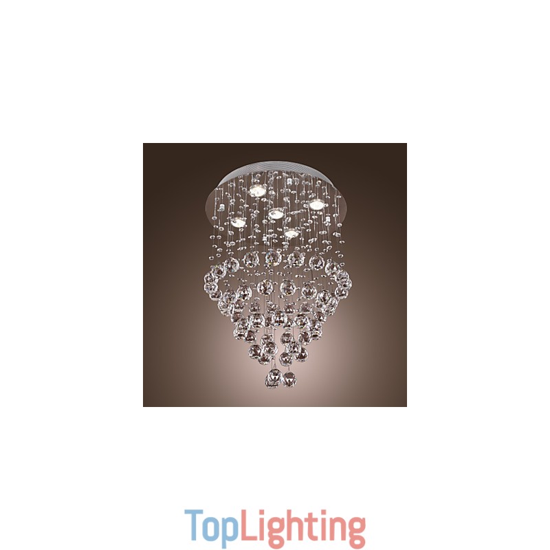Crystal Chandelier with 5 lightsoque Design (K9 Crystal)