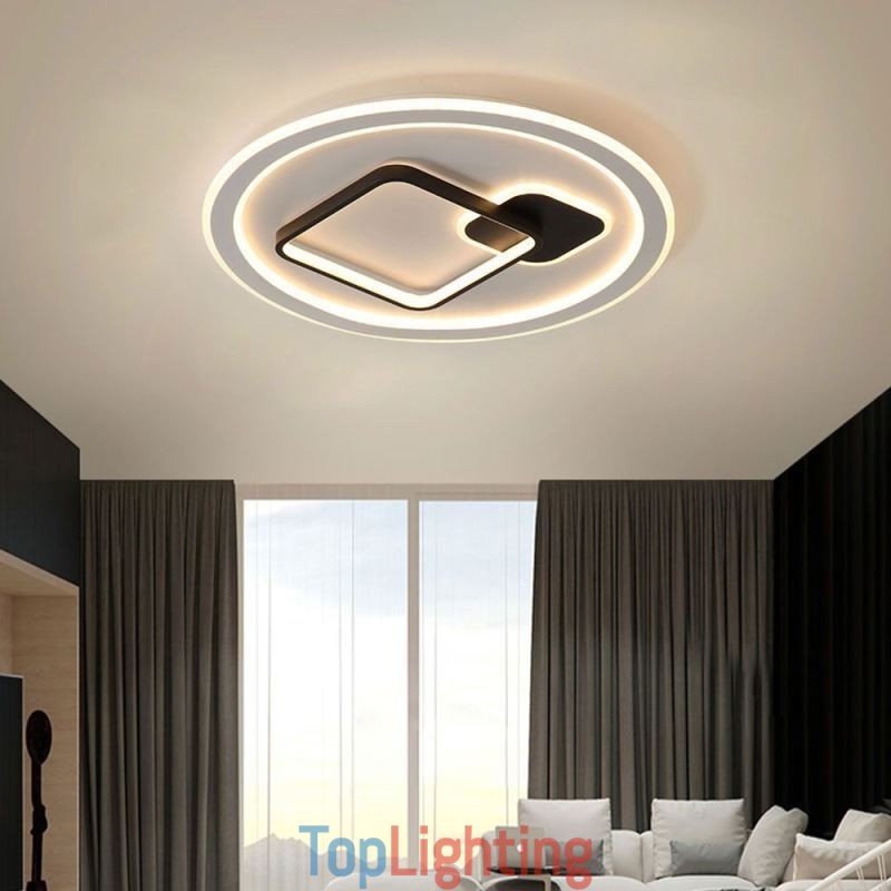 Modern Minimalist Ceiling Lamp Round and Square Flush Mount Light Fixture