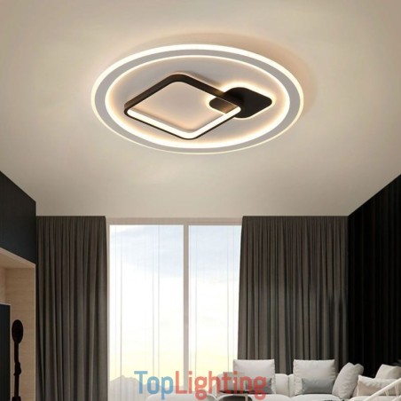 Modern Minimalist Ceiling Lamp Round and Square Flush Mount Light Fixture