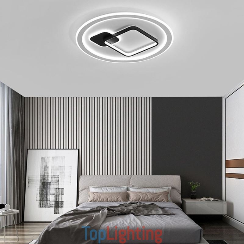 Modern Minimalist Ceiling Lamp Round and Square Flush Mount Light Fixture
