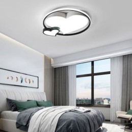 Double Hearts Flush Mount Ceiling Lamp Decorative Lighting