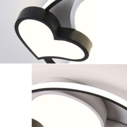Double Hearts Flush Mount Ceiling Lamp Decorative Lighting