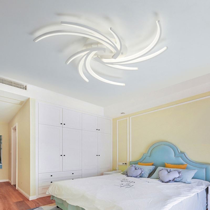 Irregular Linear Flush Mount Ceiling Light Modern Lighting