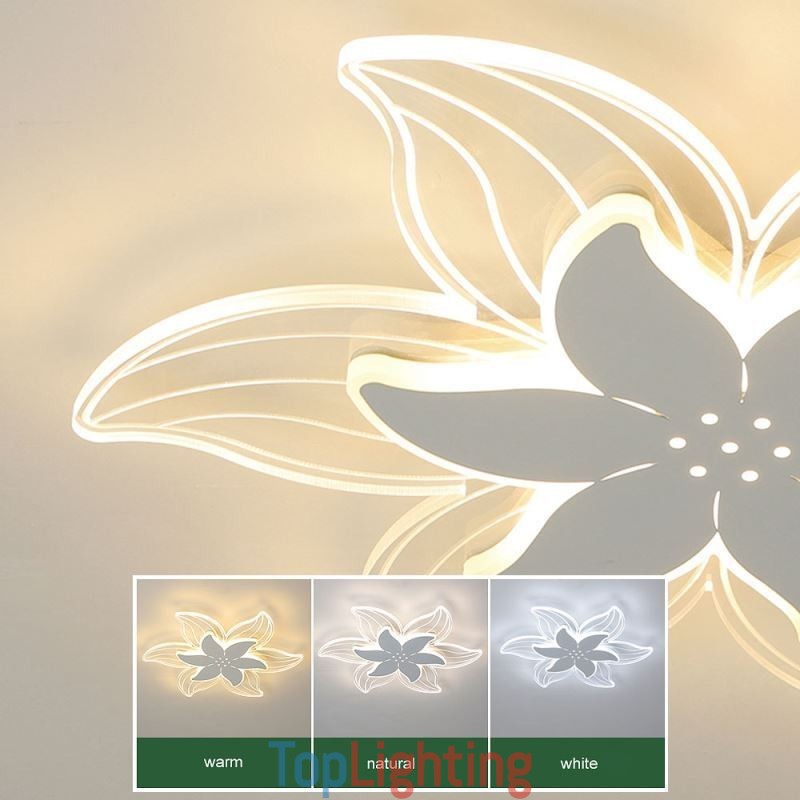 Elegant Flower Flush Mount Ceiling Light Unique Decorative Lighting