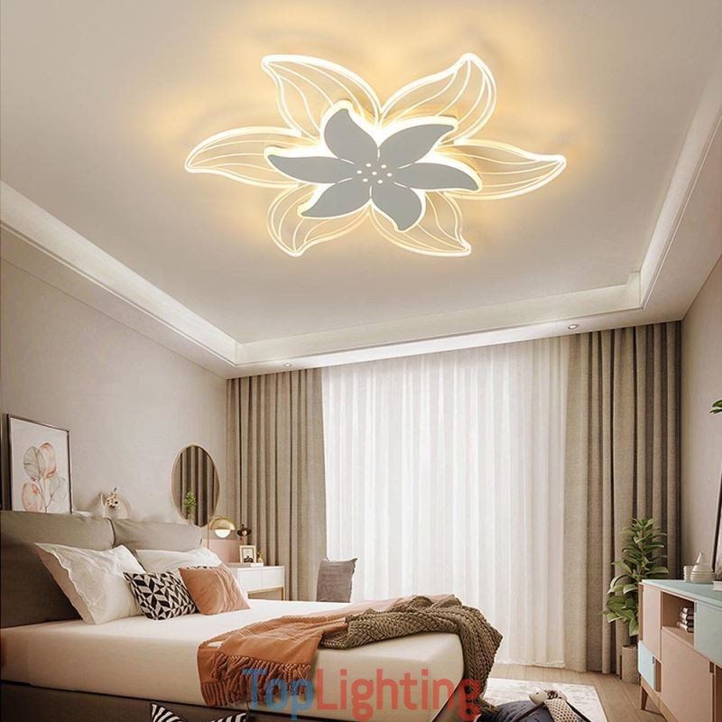 Elegant Flower Flush Mount Ceiling Light Unique Decorative Lighting