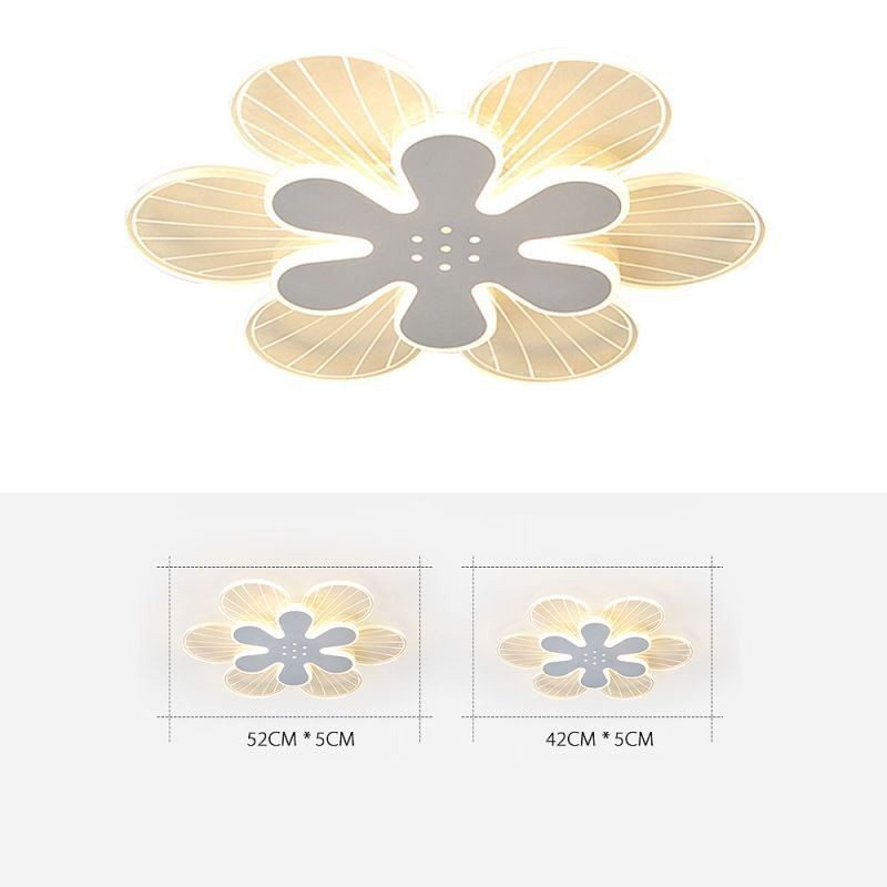 Modern Flush Mount Pretty Flower Decorative Ceiling Light