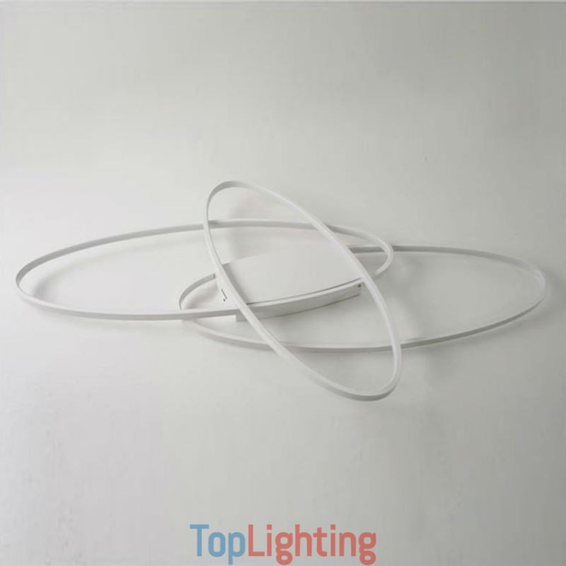 Modern Oval Flush Mount Ceiling Light Acrylic Decorative Light Fixture
