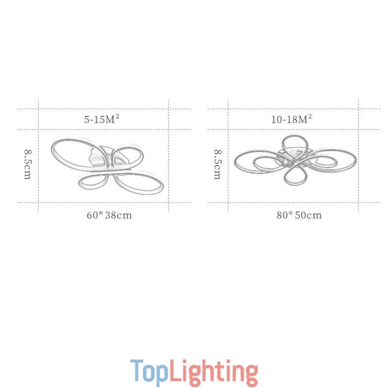 Modern Flush Mount Ceiling Light Flower Design Decorative Lighting