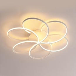 Linear Flush Mount Ceiling Light Modern Flower Design Light