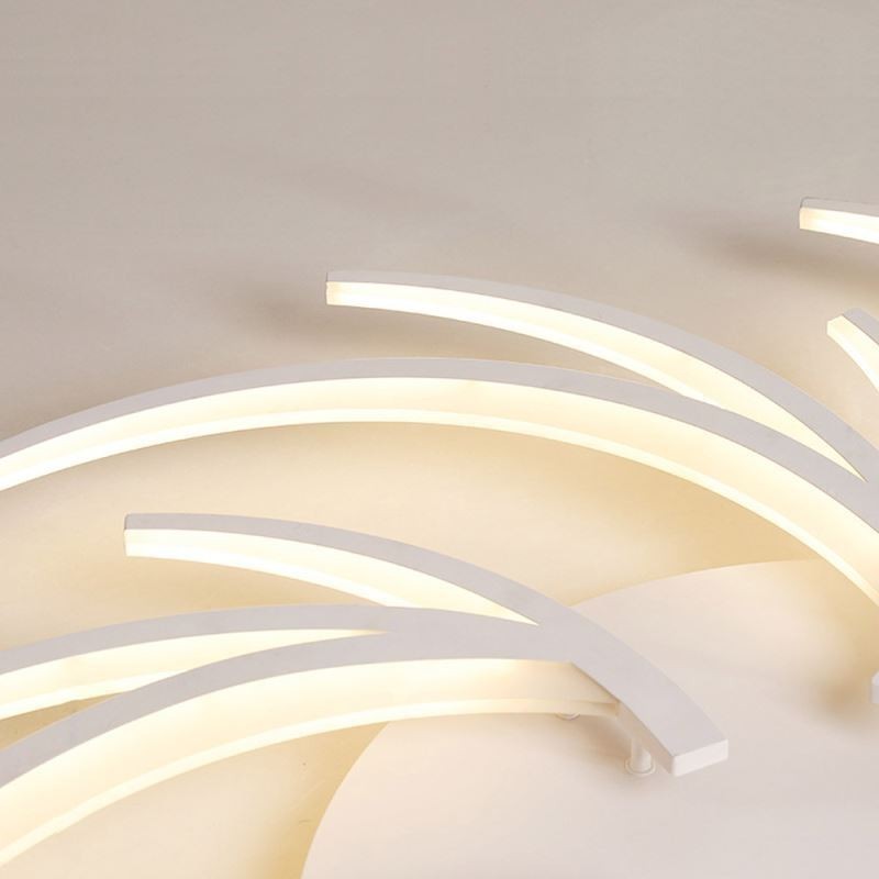 Modern Windmill Flush Mount Ceiling Light Irregular Decoration Lighting