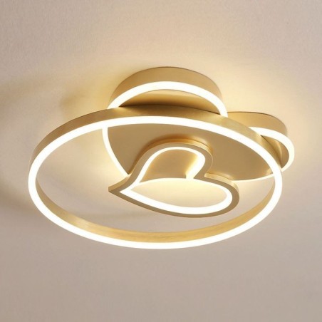 Modern Flush Mount Acrylic Double Layer Heart Shaped Ceiling Light Modern Flush Mount Acrylic Double Layer Heart Shaped Ceiling Light