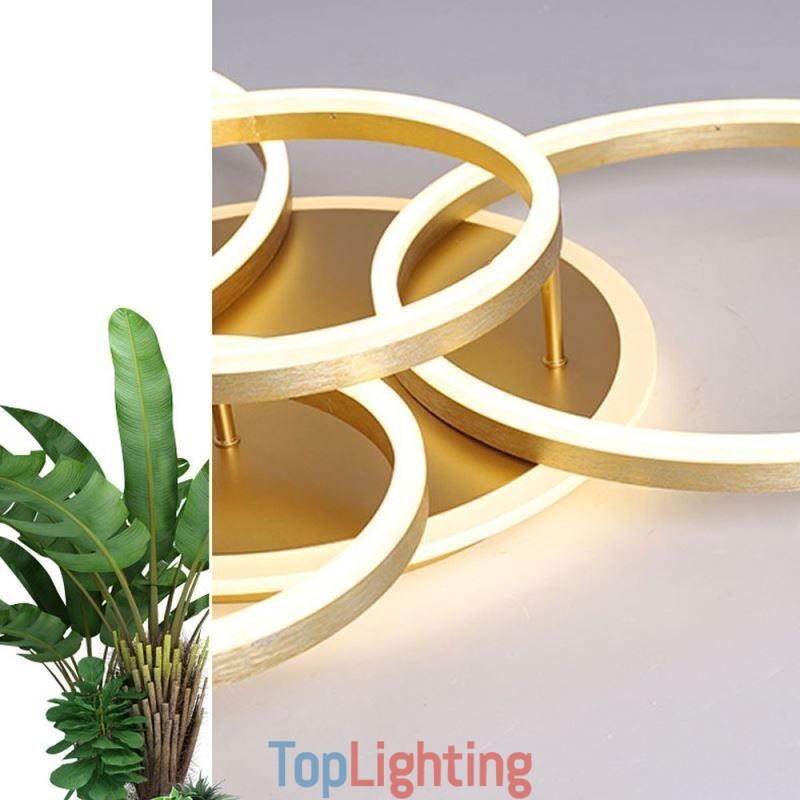 Halo Ring Flush Mount Modern Acrylic Ceiling Light
