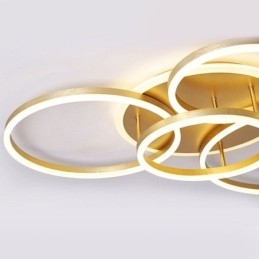 Halo Ring Flush Mount Modern Acrylic Ceiling Light