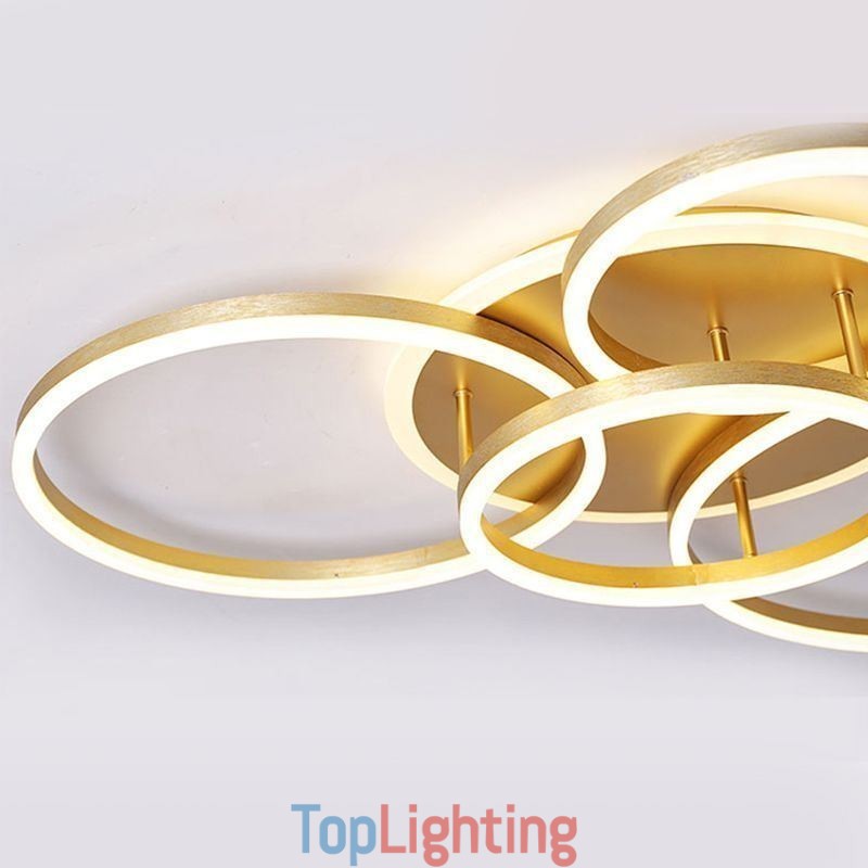 Halo Ring Flush Mount Modern Acrylic Ceiling Light