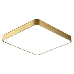 Flush Mount Minimalist Acrylic Square Gold Ceiling Light