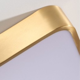 Flush Mount Minimalist Acrylic Square Gold Ceiling Light