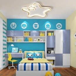 Creative Star Flush Mount Golden Star Ceiling Light