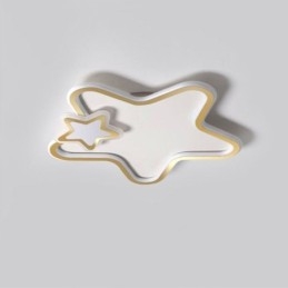 Creative Star Flush Mount Golden Star Ceiling Light