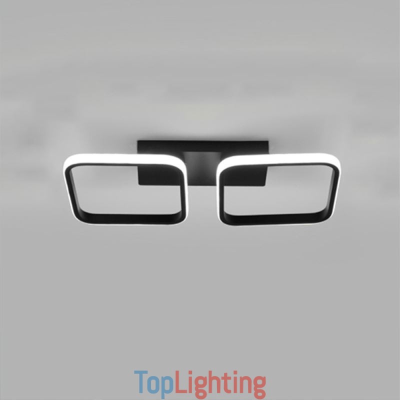 Modern Minimalist Flush Mount Acrylic Square Frame Ceiling Light