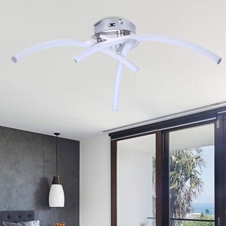 Simple Flush Mount Arc Shaped Acrylic Cross Ceiling Light Simple Flush Mount Arc Shaped Acrylic Cross Ceiling Light