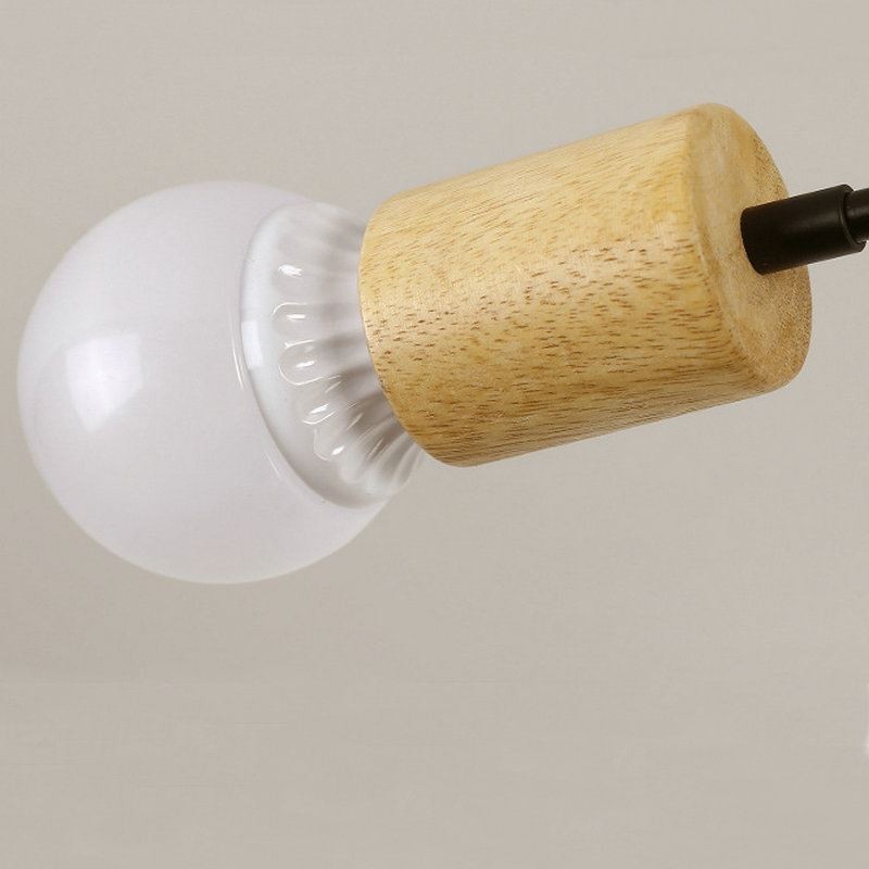 Modern Magic Beans Flush Mount Wood Branch Chandelier